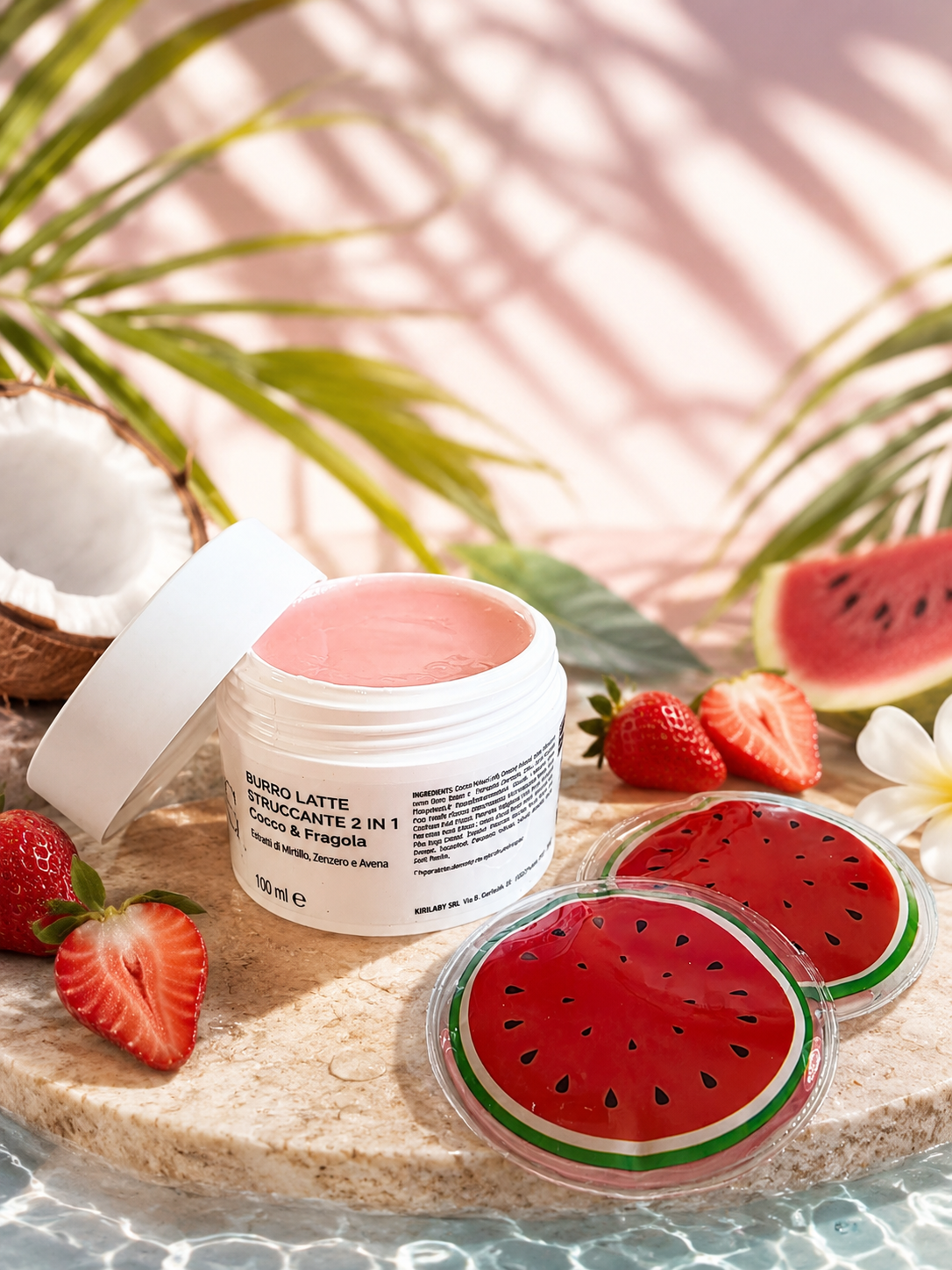 Burro latte struccante 2 in 1 al Cocco e Fragola